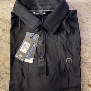 Travis Mathew Jet Black Polo Shirt